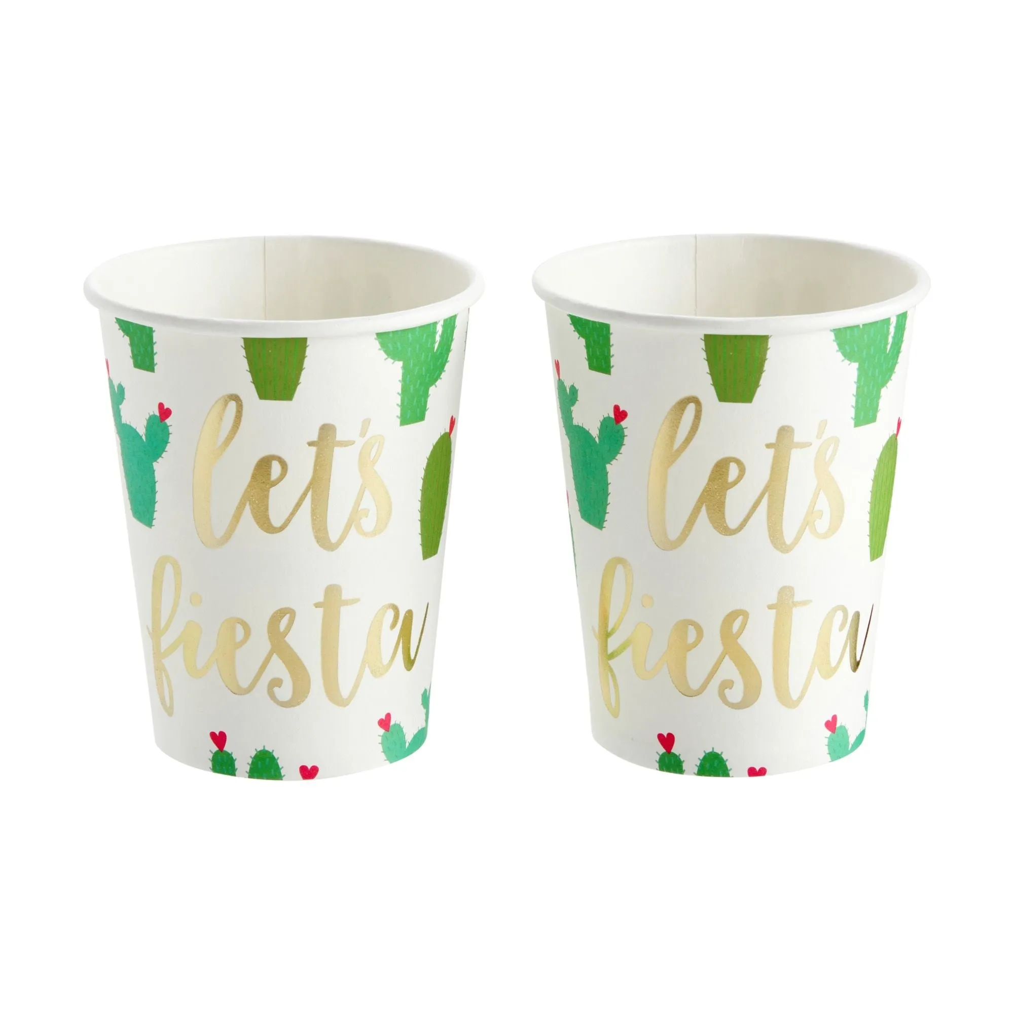 145 Pieces Let's Fiesta Party Supplies, Cactus Plates, Napkins, Cups, Cutlery, Tablecloth for Birthday, Bachelorette Decorations (Serves 24)