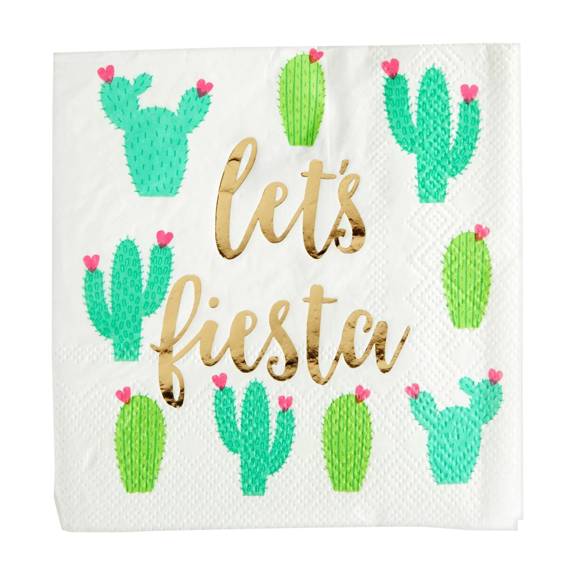 145 Pieces Let's Fiesta Party Supplies, Cactus Plates, Napkins, Cups, Cutlery, Tablecloth for Birthday, Bachelorette Decorations (Serves 24)