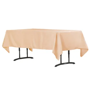 60"x102" Rectangular Polyester Tablecloth - Champagne