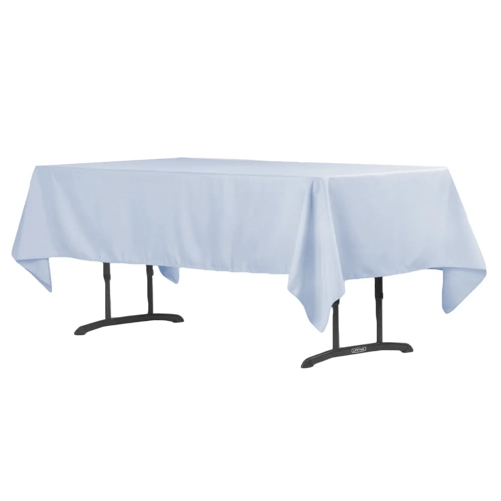 60"x102" Rectangular Polyester Tablecloth - Dusty Blue