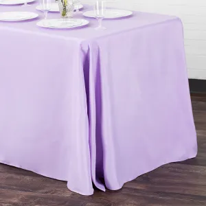 90"x132" Rectangular Oblong Polyester Tablecloth - Lavender