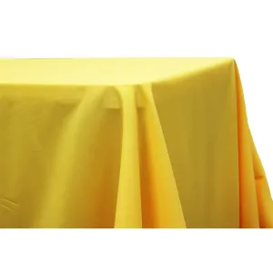90"x156" Rectangular Oblong Polyester Tablecloth - Canary Yellow