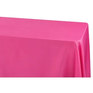 90"x156" Rectangular Oblong Polyester Tablecloth - Fuchsia