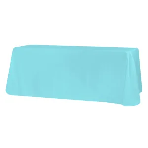 90"x156" Rectangular Oblong Polyester Tablecloth - Pool Blue