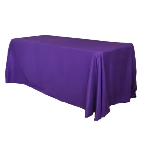 90"x156" Rectangular Oblong Polyester Tablecloth - Purple