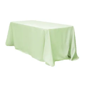 90"x156" Rectangular Oblong Polyester Tablecloth - Sage Green
