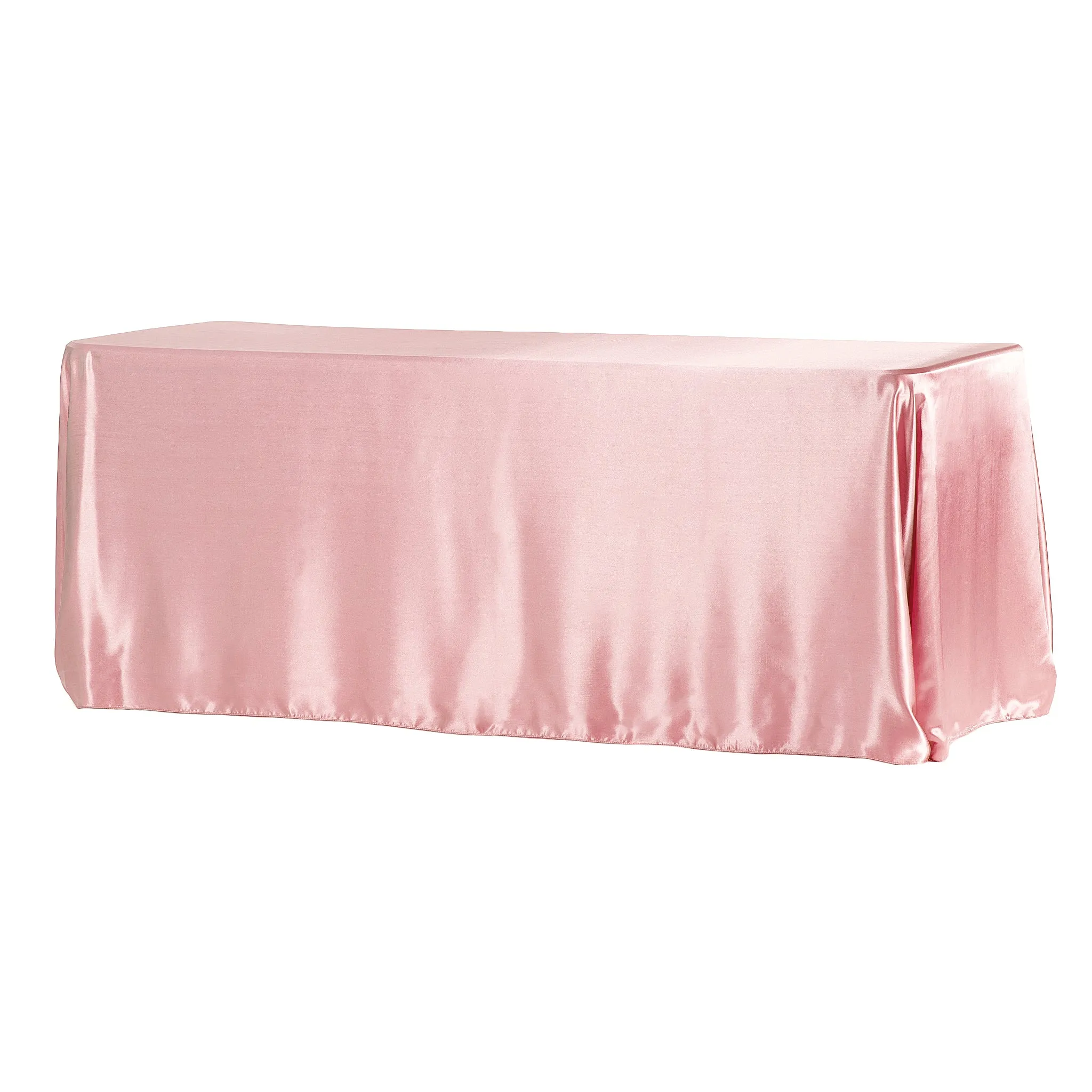 90"x156" Rectangular Satin Tablecloth - Dusty Rose/Mauve