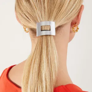 Accessorize London Rectangular Silver Metal Hairband