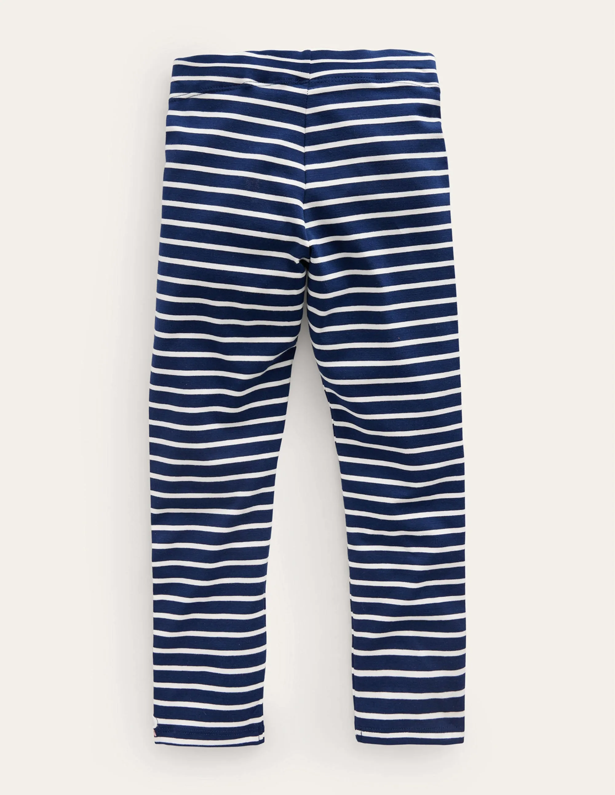 Appliqué Leggings-College Navy/Ivory Festive