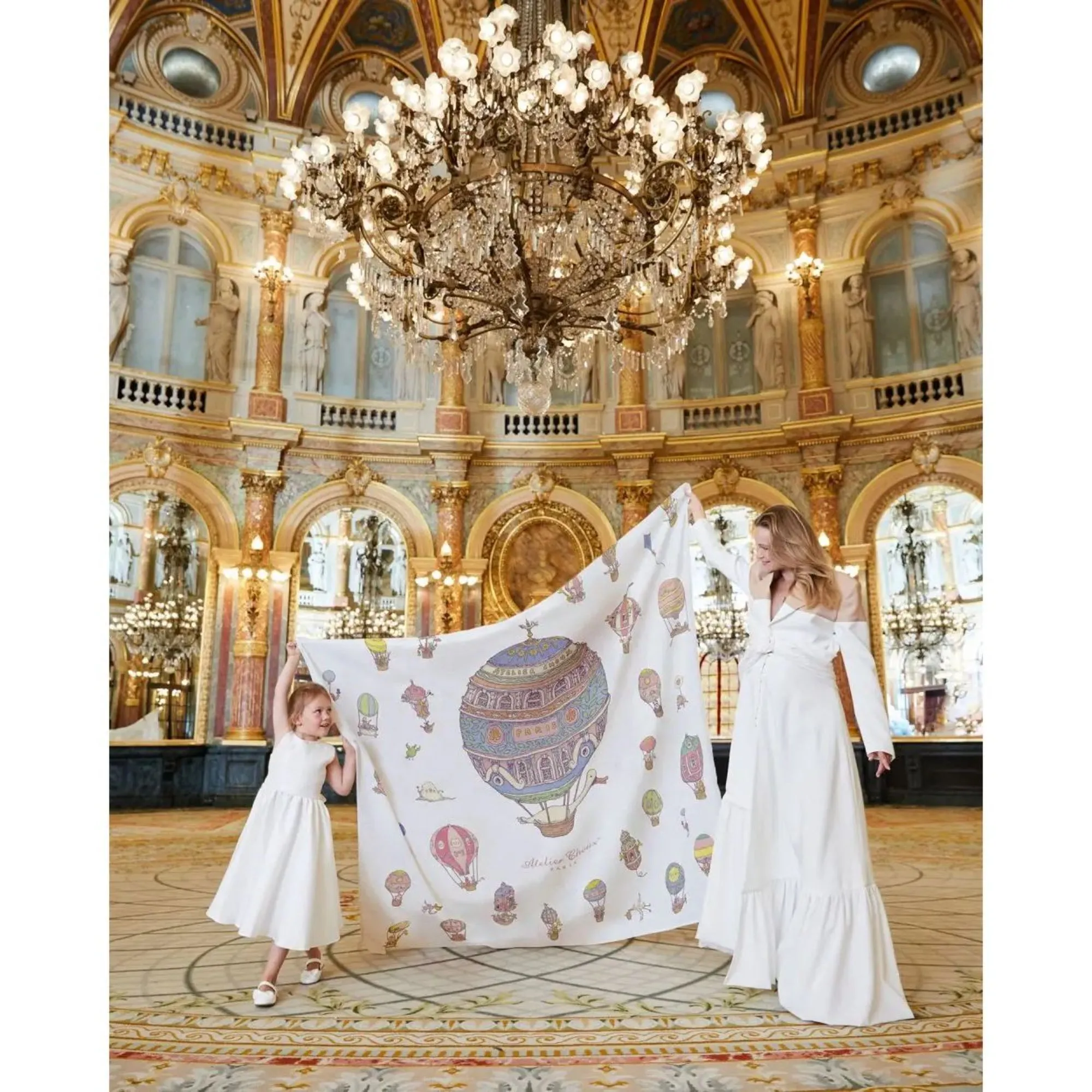 Atelier Choux Grand Muslin - Hot Air Balloons