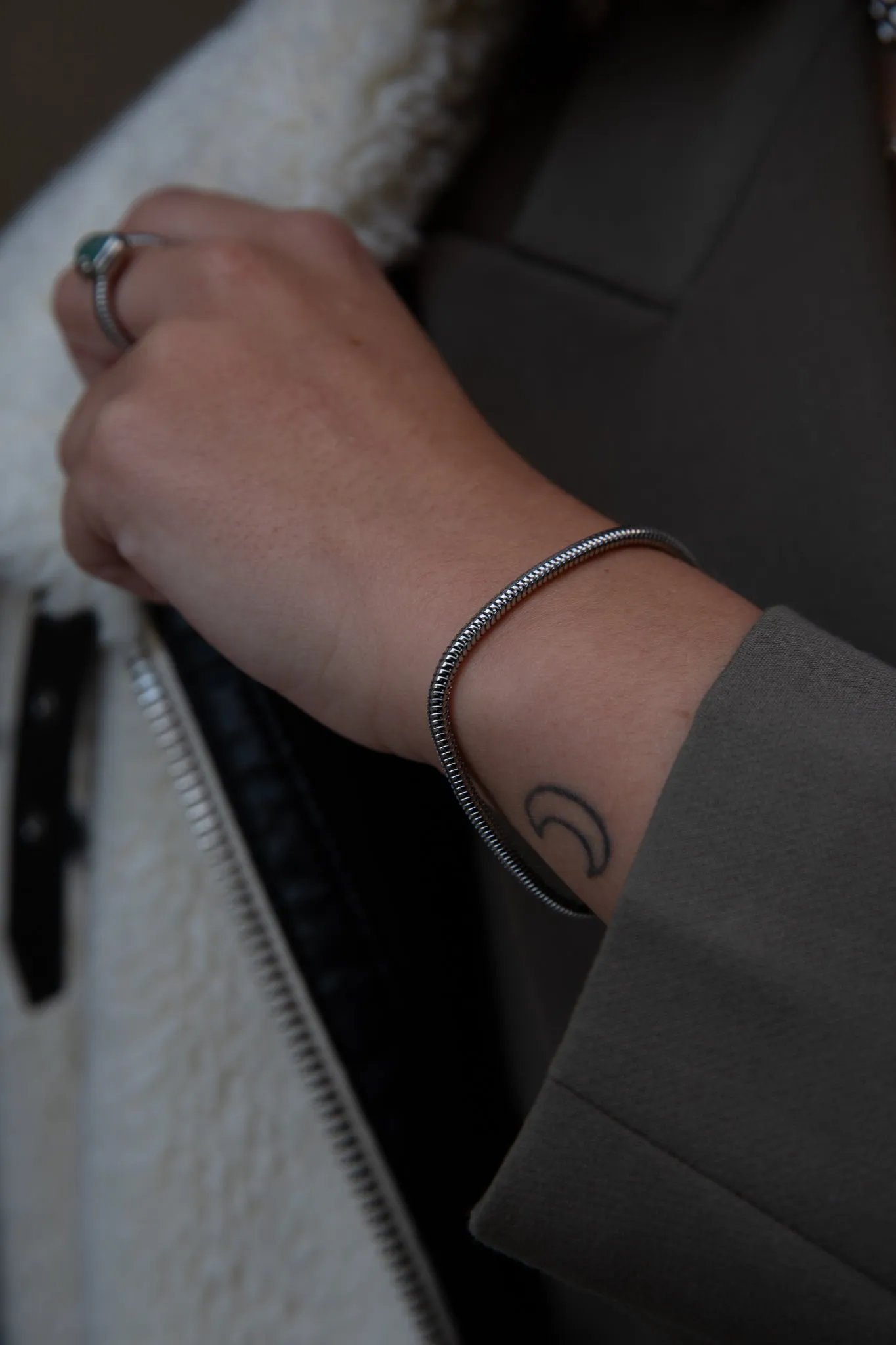 Avenue Snake Bracelet Silver