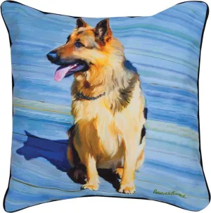 Big Shutz German Shepherd Pillow by Robert McClintock©