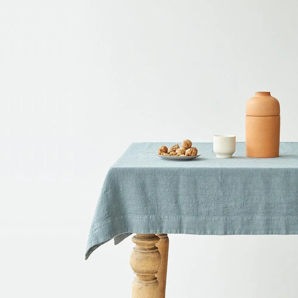 Blue Fog Linen Tablecloth