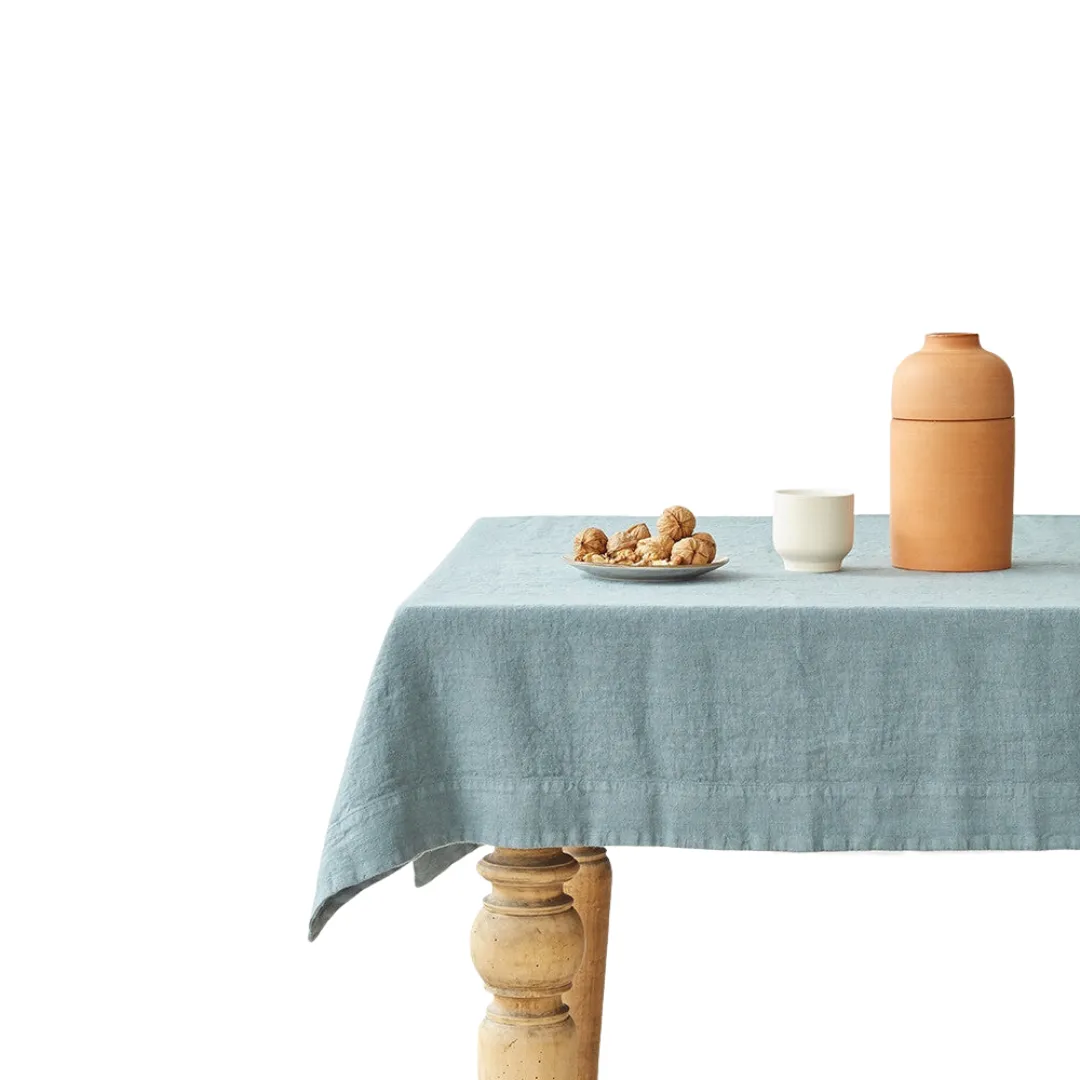 Blue Fog Linen Tablecloth