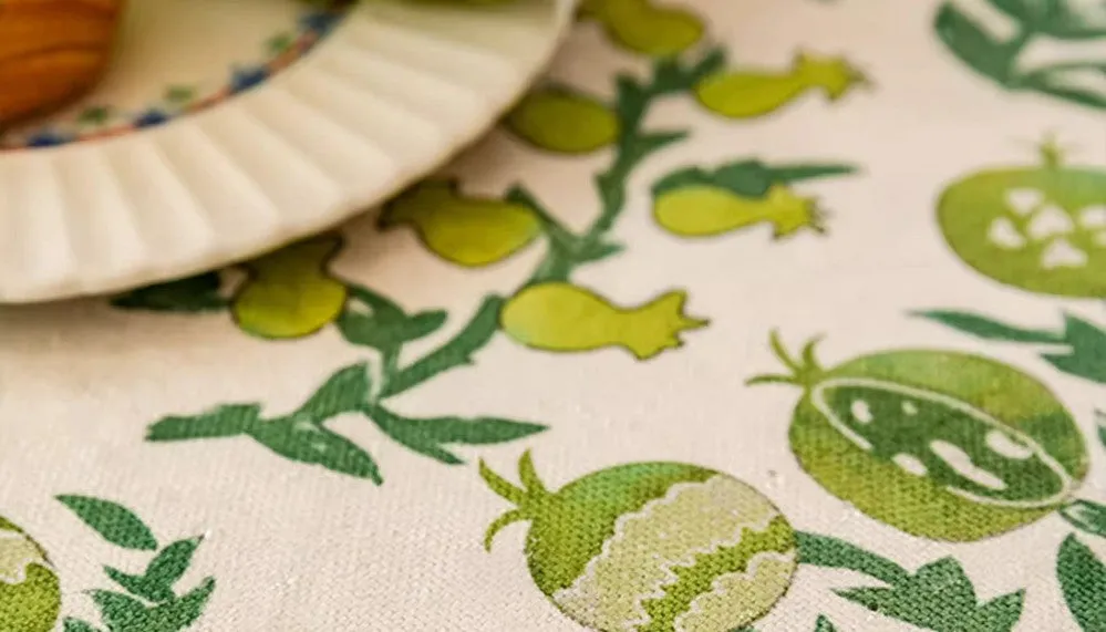 Canterbury Bell and Pomegranate Table Covers for Round Table, Large Modern Rectangle Tablecloth for Dining Table, Farmhouse Table Cloth for Oval Table