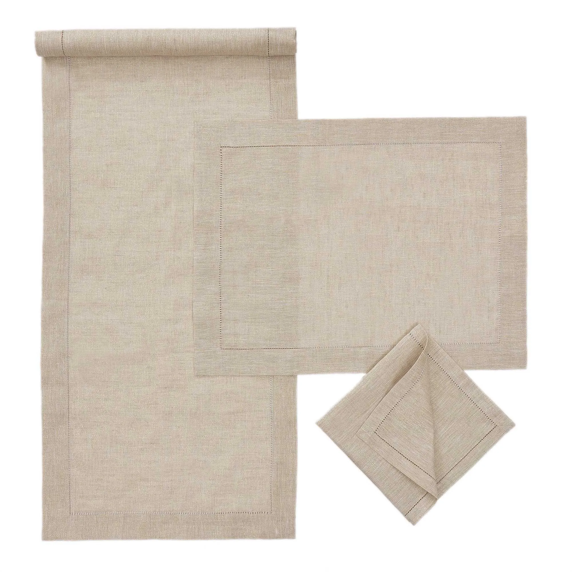 Cavaillon Lurex Table Runner [Gold/Natural]