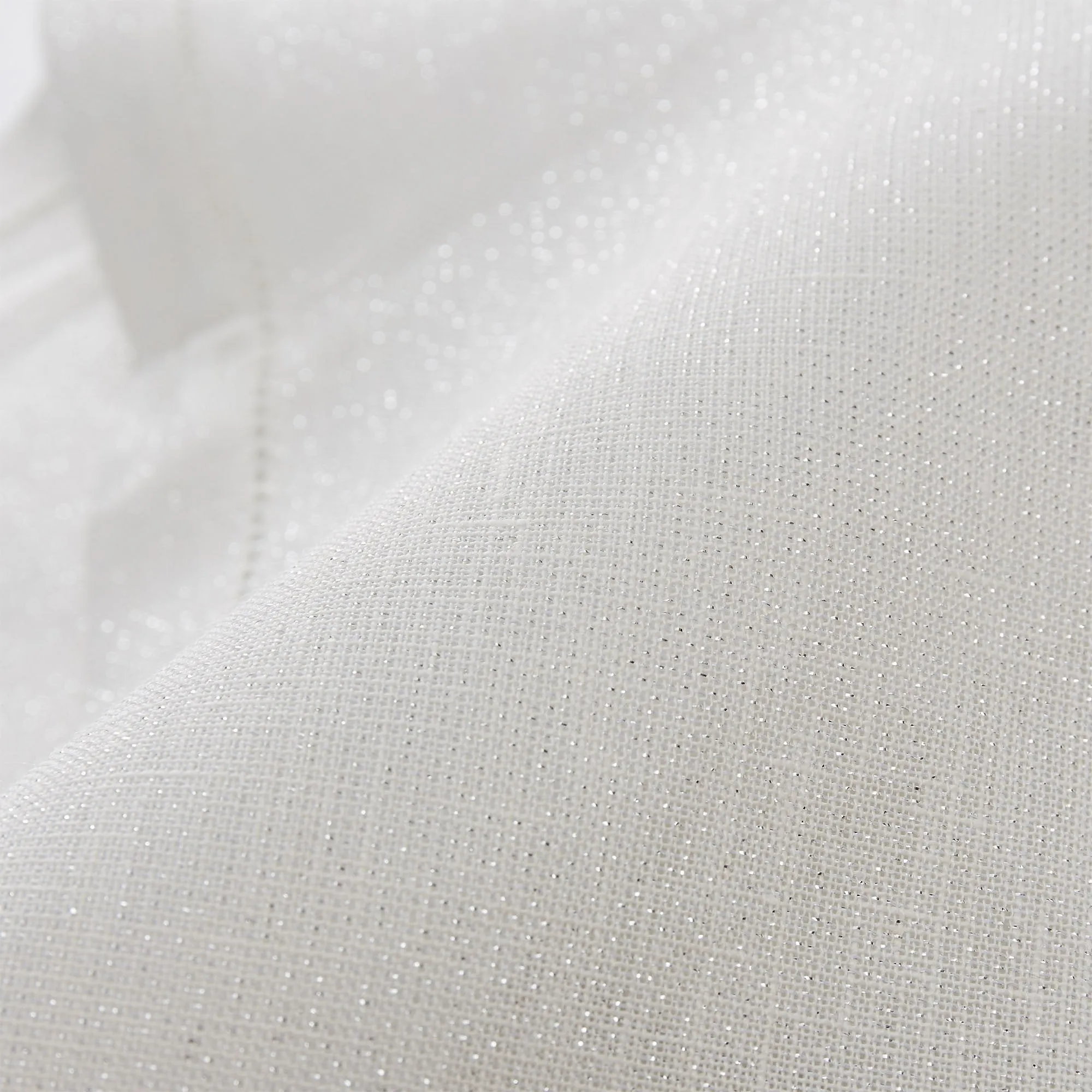 Cavaillon Lurex Table Runner [Silver/White]