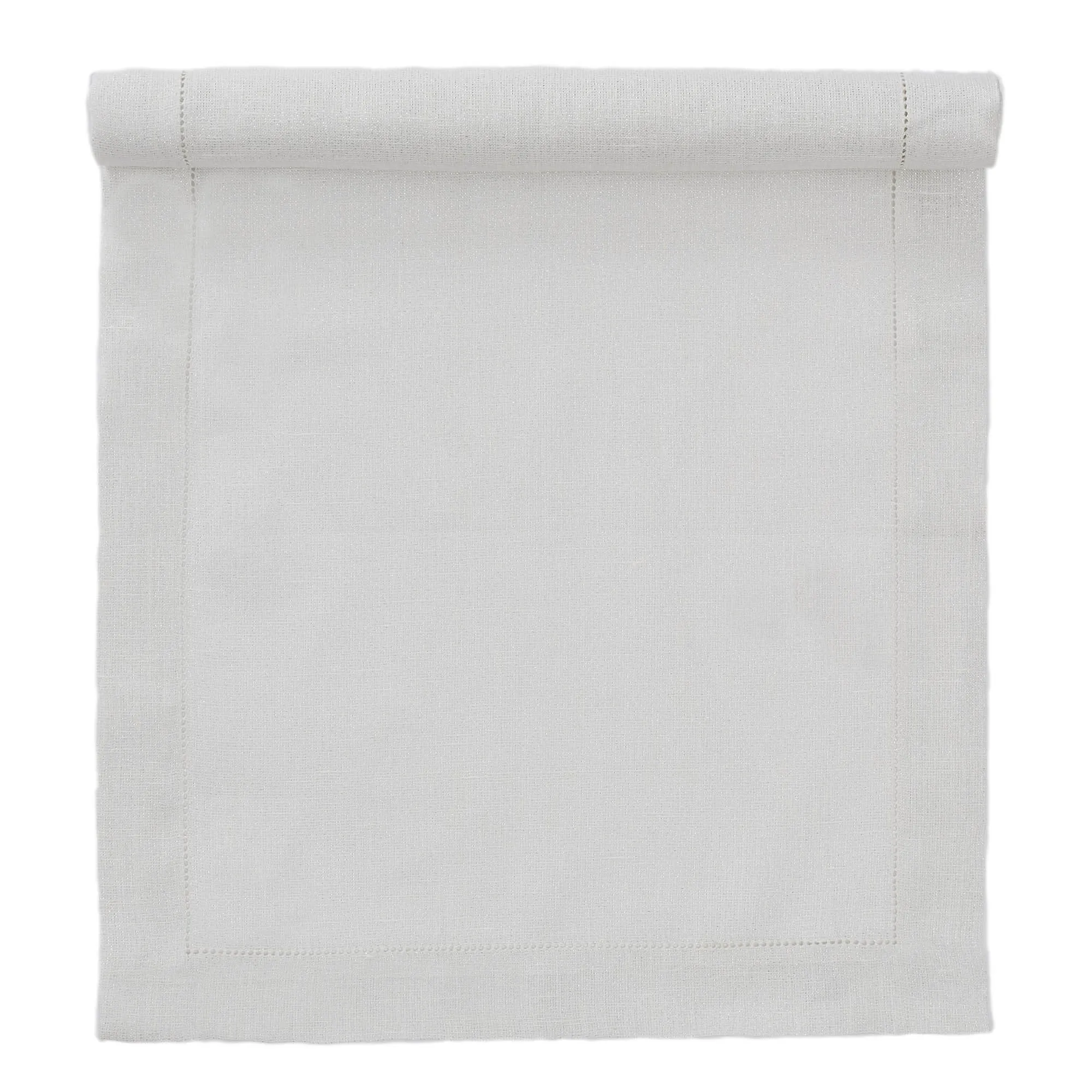 Cavaillon Lurex Table Runner [Silver/White]