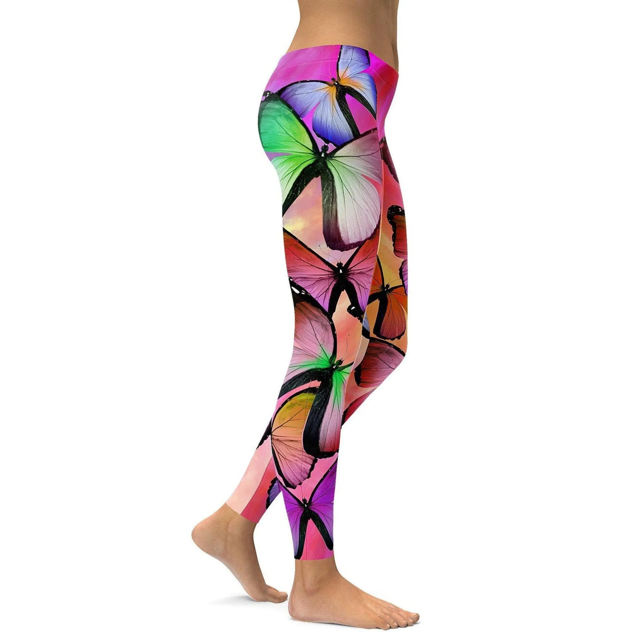 Colorful Butterflies Leggings