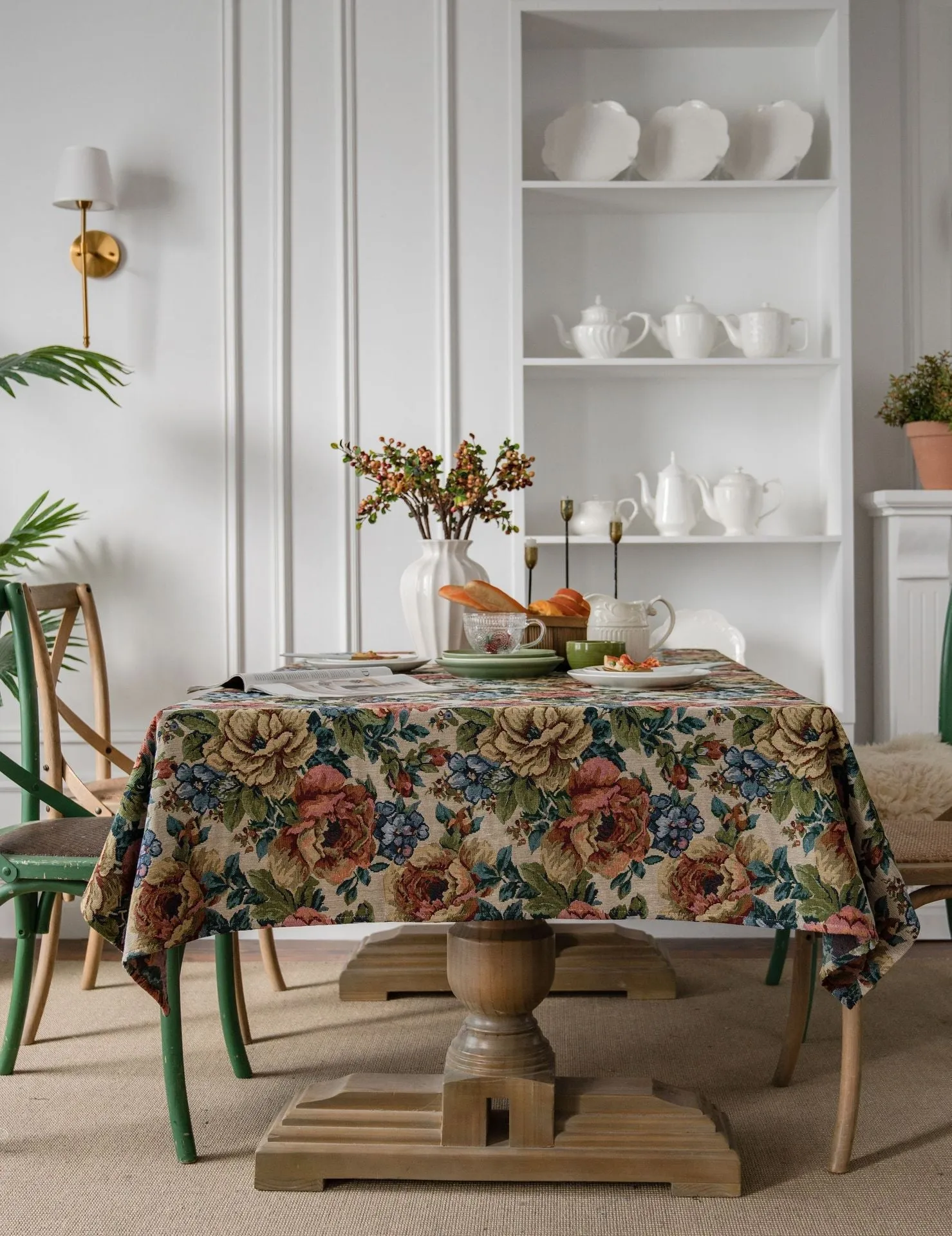 Colorful Jacquard Table Cloth American Tablecloth Double-Sided Pattern Thick Tablecloth Geometric Bohemian Dustproof Table Cloth