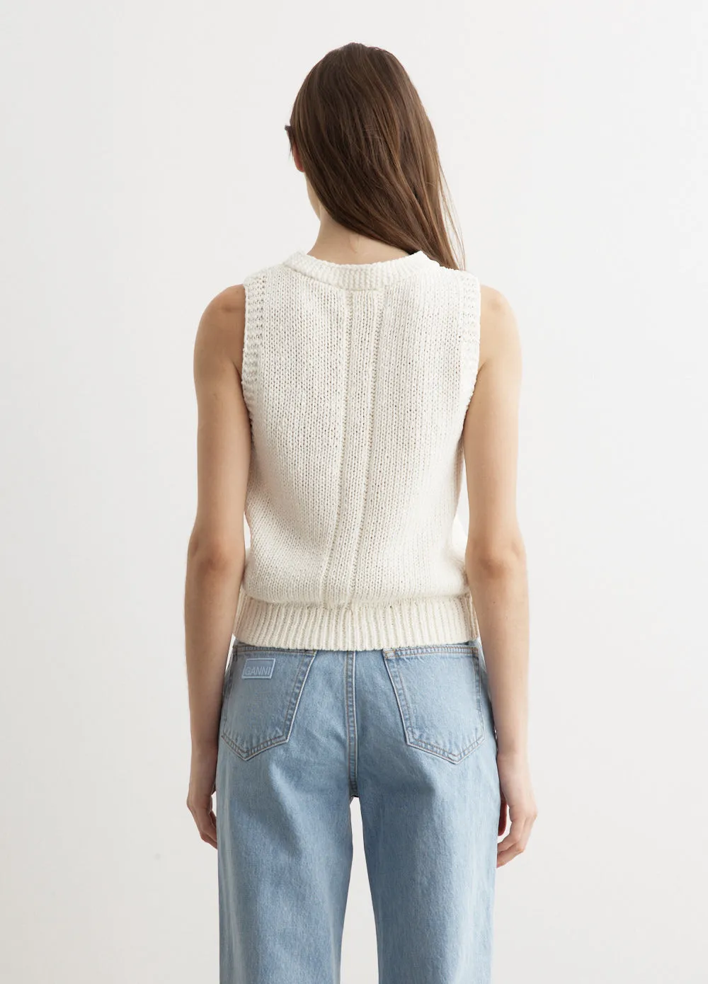 Cotton Linen Knitted Tank