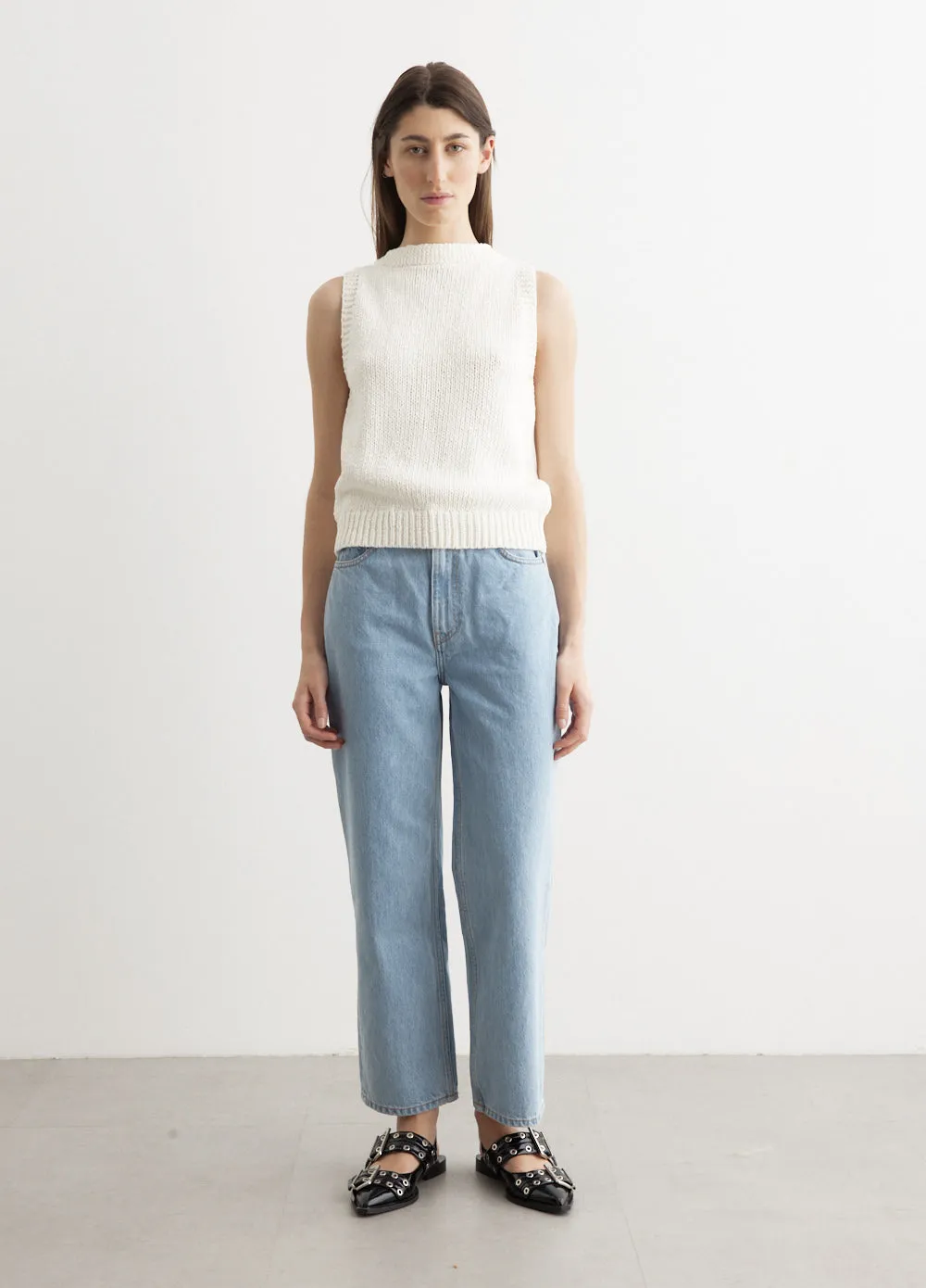 Cotton Linen Knitted Tank