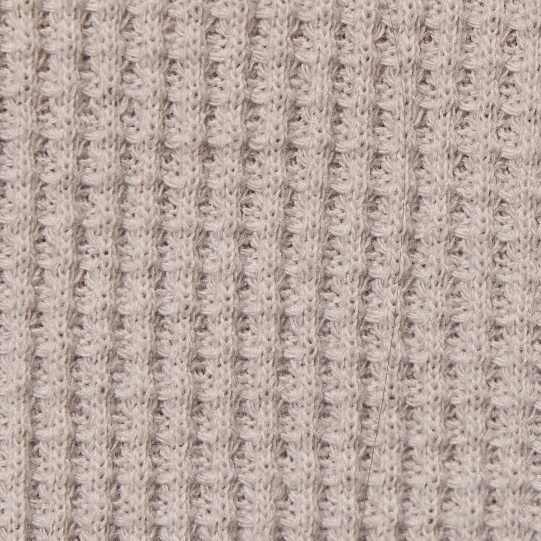 Cotton Linen Waffle Henley - Salt