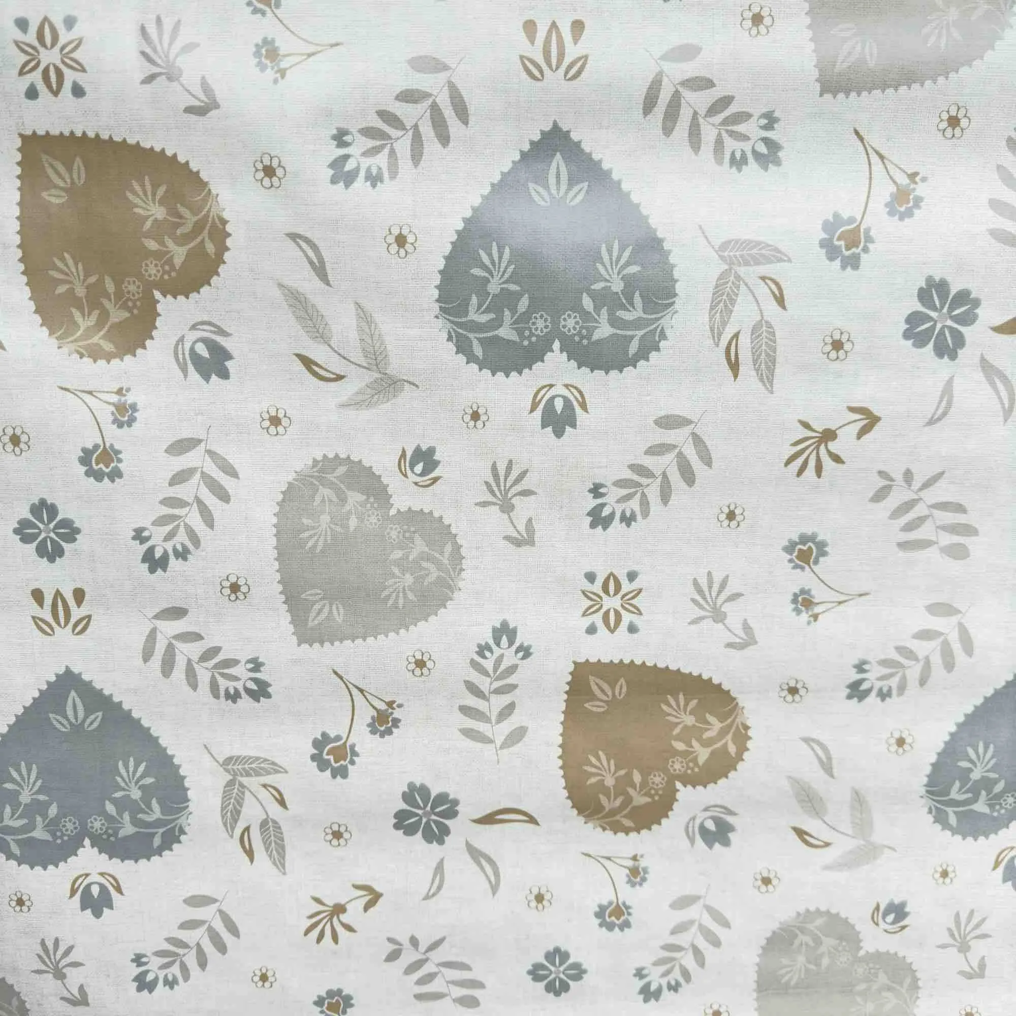 Country Hearts Vinyl Oil Cloth