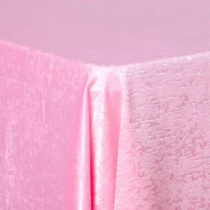 Crinkle Shimmer 90"x132" Rectangular Tablecloth - Pink