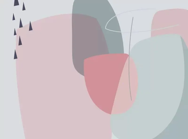 Custom Wallpaper Mural Nordic Minimalist Geometric Arch with Shapes (㎡)