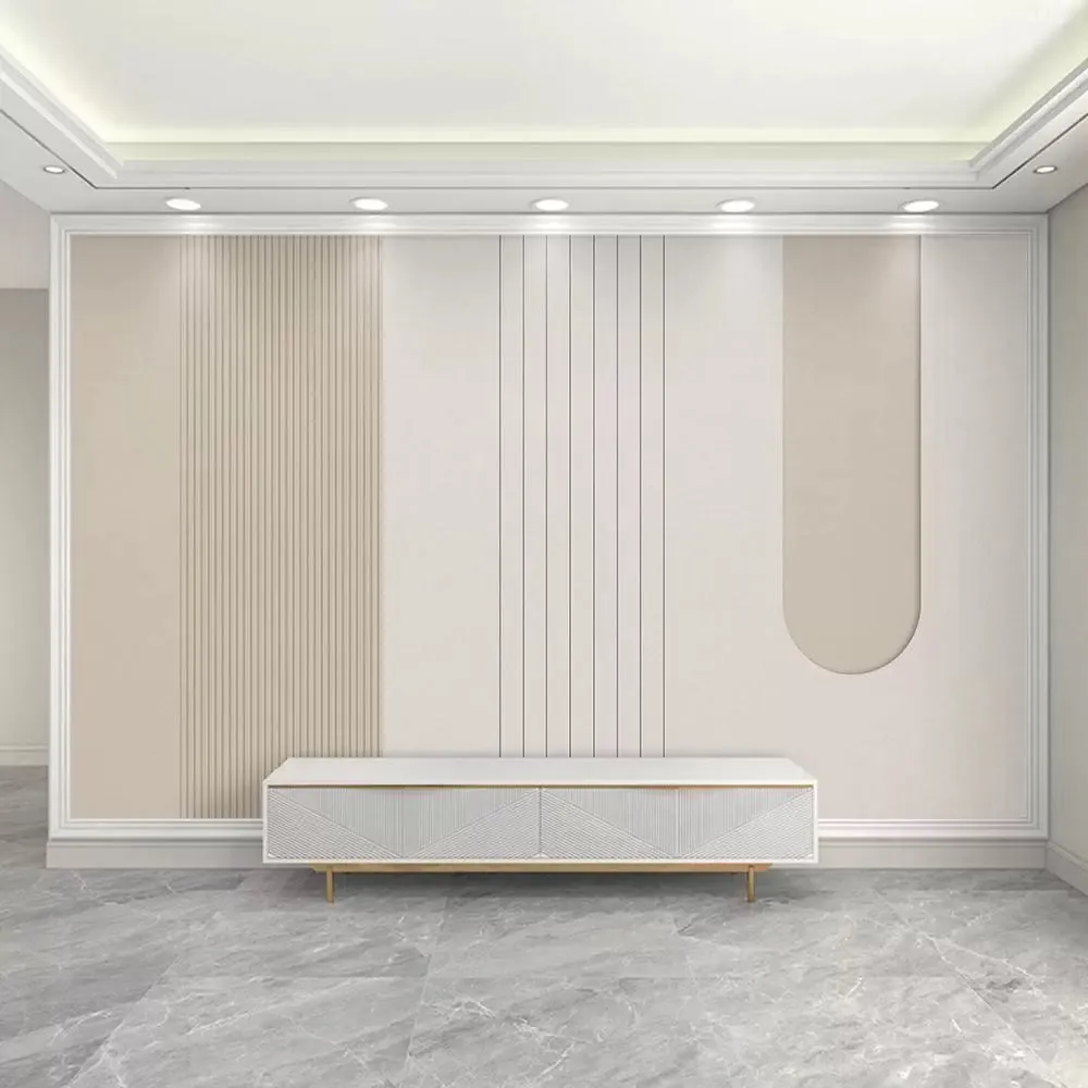 Custom Wallpaper Mural Nordic Minimalist Geometric Arch with Shapes (㎡)