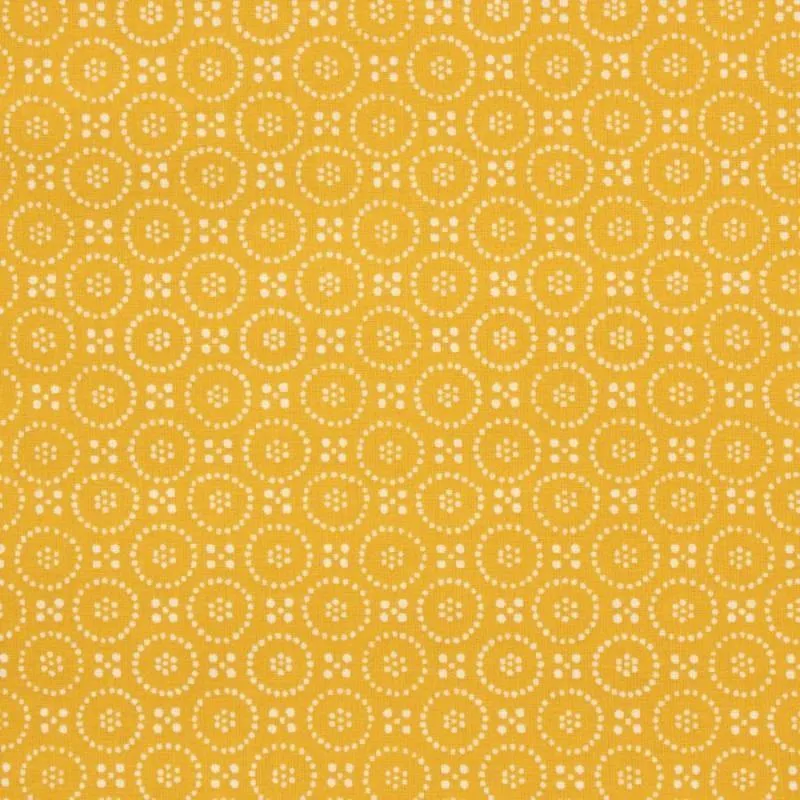 Dolly Ochre PVC Coated Tablecloth