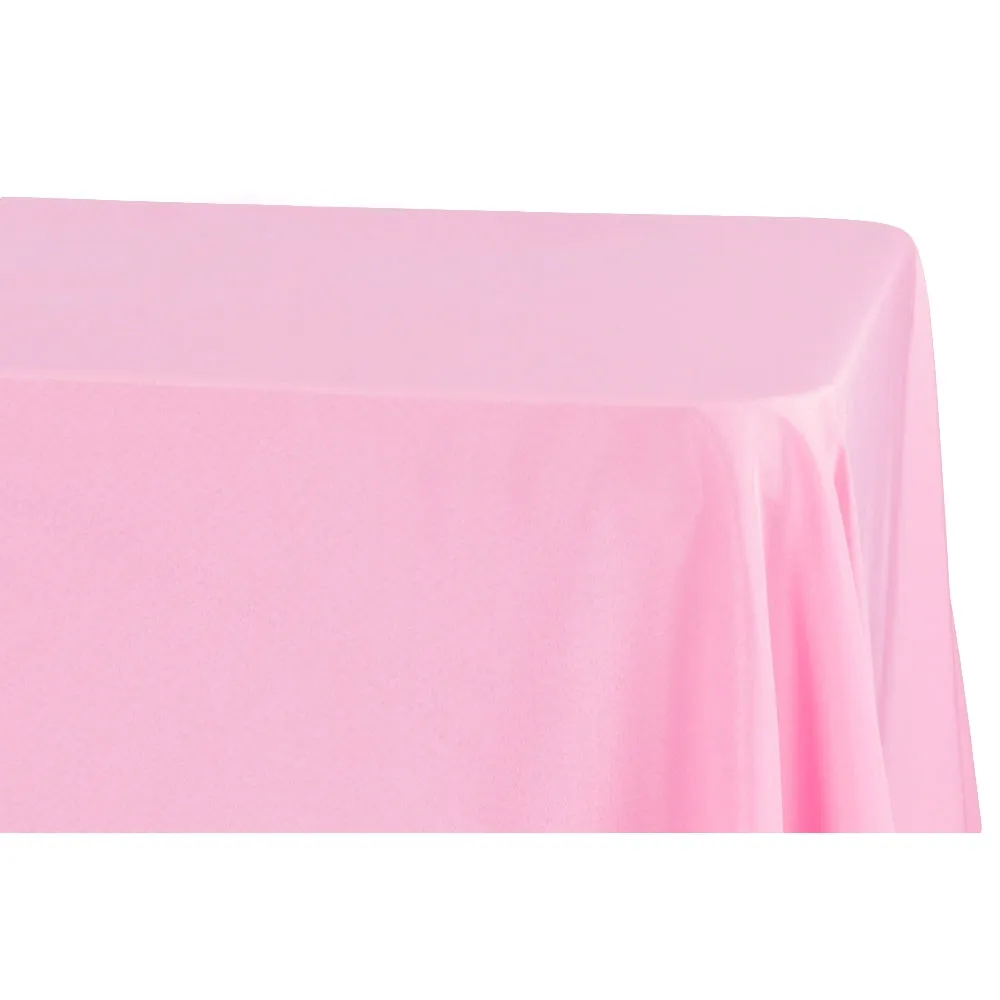 Economy Polyester Tablecloth 90"x132" Oblong Rectangular - Pink