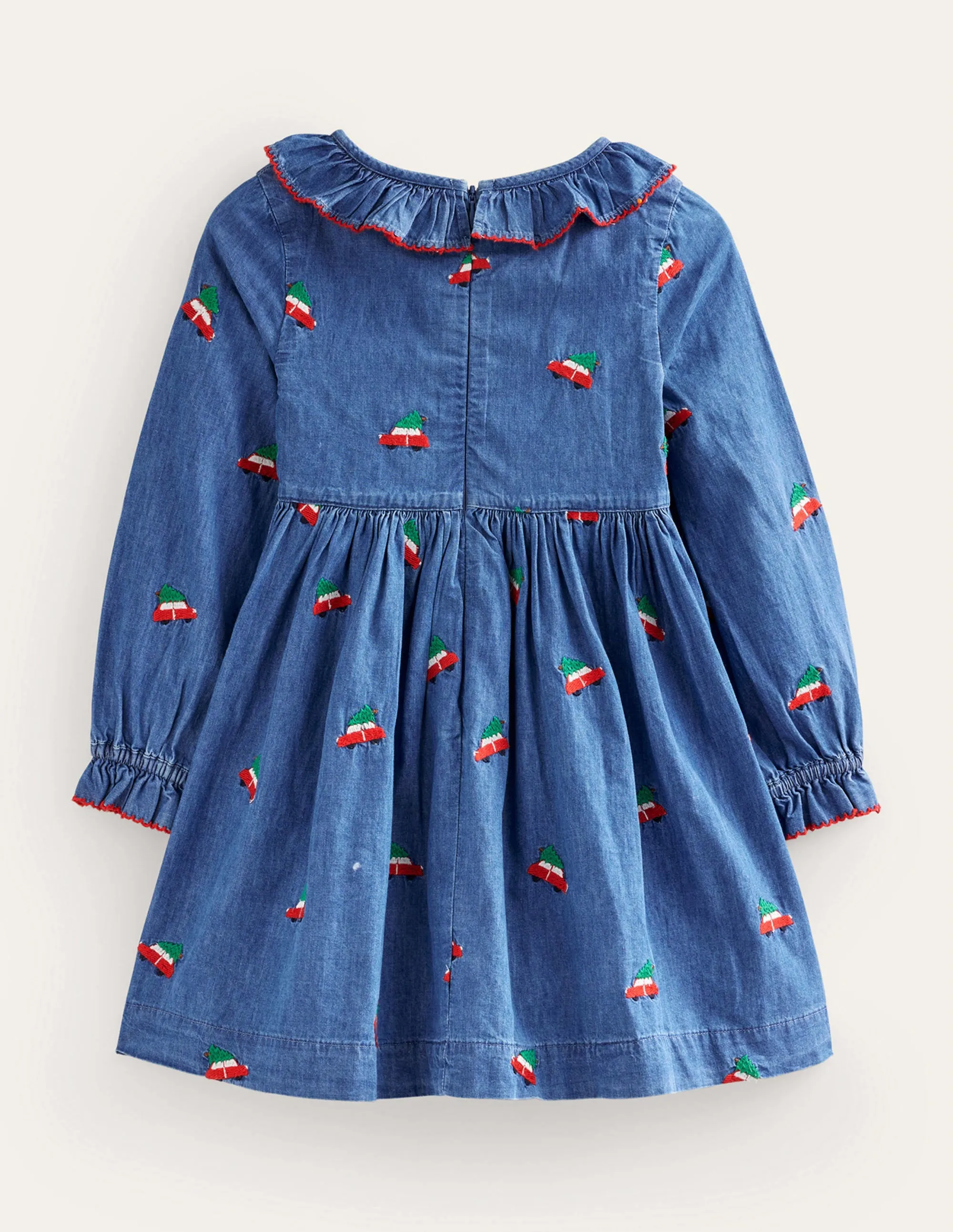 Embroidered Festive Dress-Festive Car Embroidery