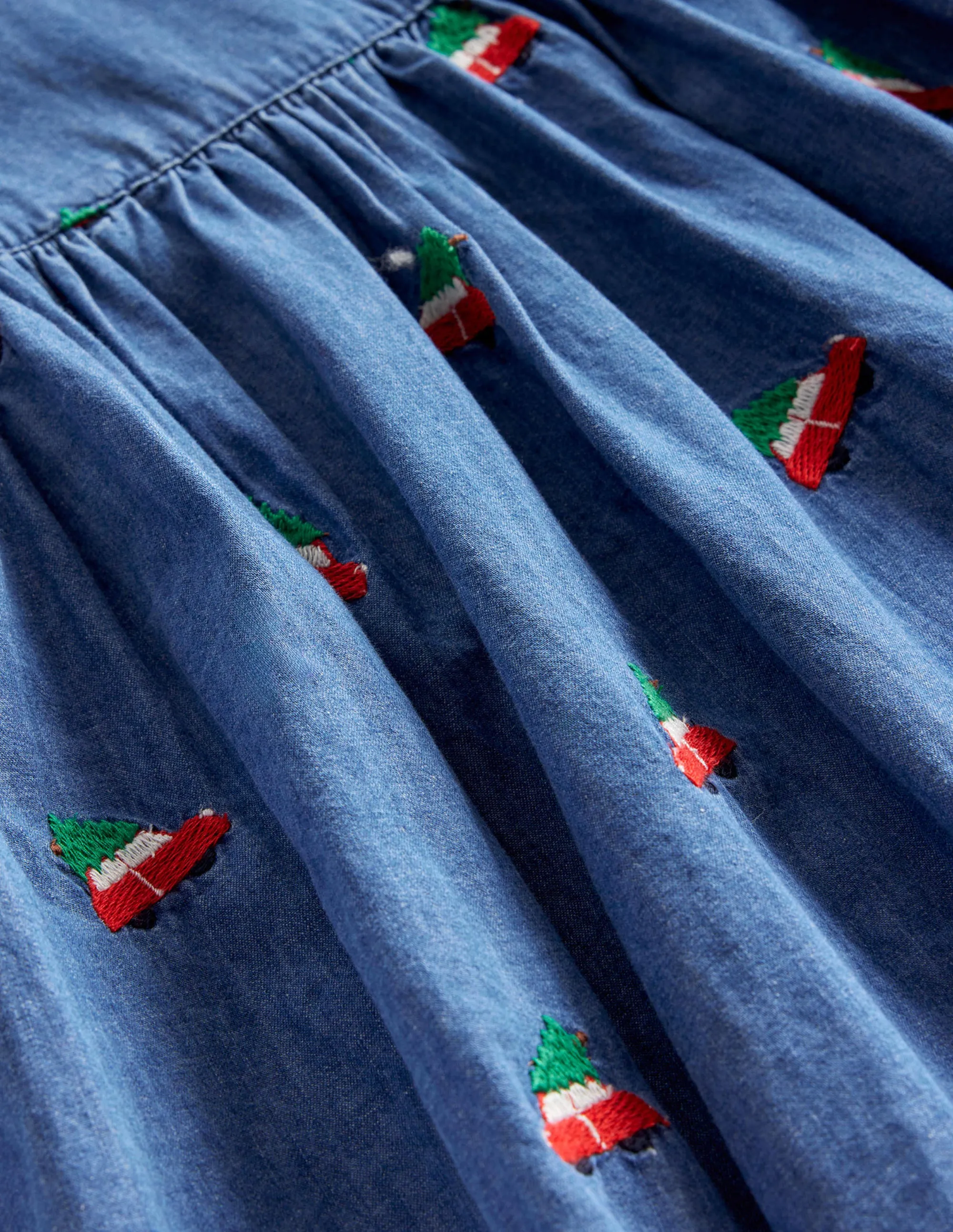 Embroidered Festive Dress-Festive Car Embroidery