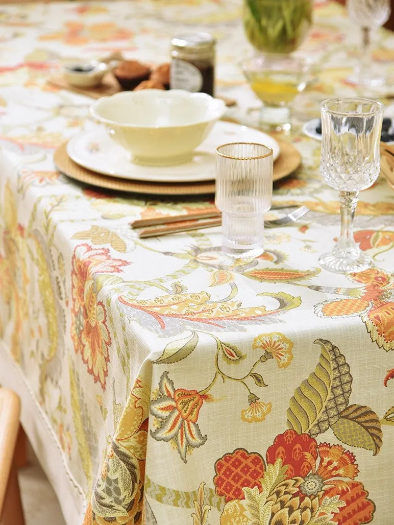 Extra Large Rectangle Tablecloth for Dining Room Table, Country Farmhouse Tablecloth, Square Tablecloth for Round Table, Rustic Table Covers for Kitchen