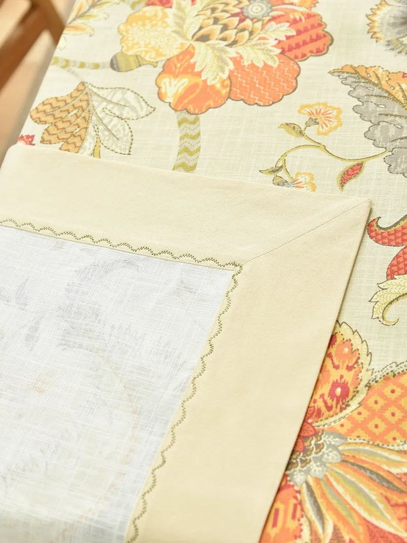Extra Large Rectangle Tablecloth for Dining Room Table, Country Farmhouse Tablecloth, Square Tablecloth for Round Table, Rustic Table Covers for Kitchen