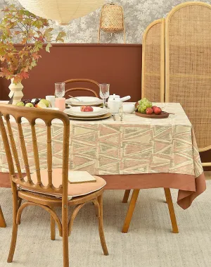 Extra Large Rectangle Tablecloth for Dining Room Table, Geometric Modern Table Covers for Kitchen, Country Farmhouse Tablecloths for Oval Table