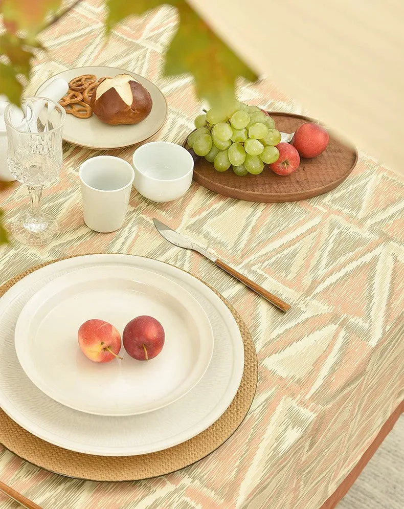 Extra Large Rectangle Tablecloth for Dining Room Table, Geometric Modern Table Covers for Kitchen, Country Farmhouse Tablecloths for Oval Table