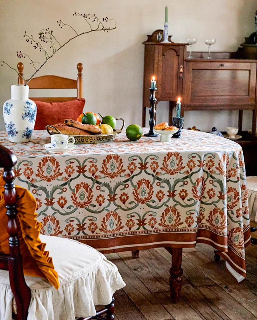 Extra Modern Rectangle Tablecloth for Dining Table, Garden Flower Table Covers for Round Table, Square Tablecloth for Kitchen, Farmhouse Table Cloth for Oval Table