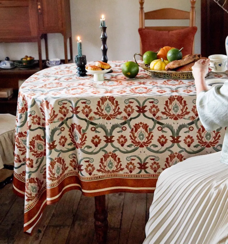 Extra Modern Rectangle Tablecloth for Dining Table, Garden Flower Table Covers for Round Table, Square Tablecloth for Kitchen, Farmhouse Table Cloth for Oval Table