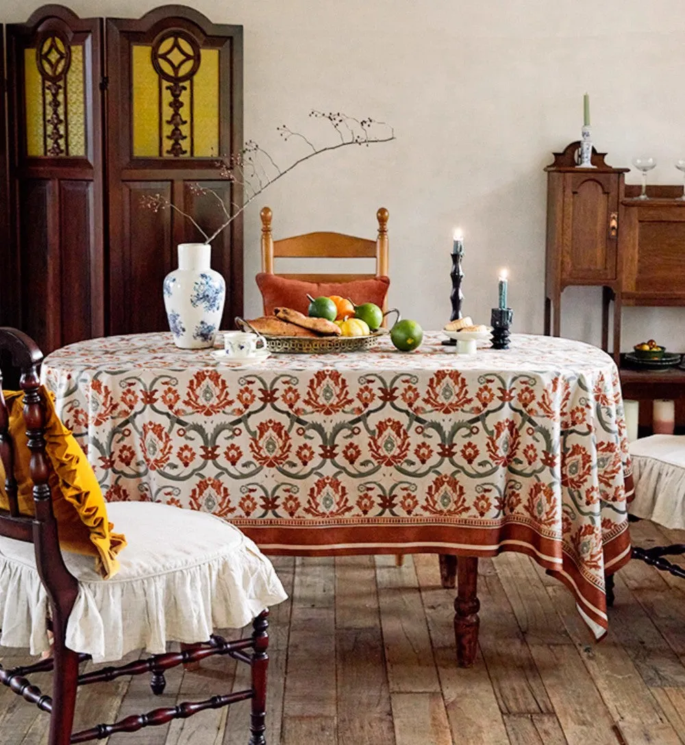 Extra Modern Rectangle Tablecloth for Dining Table, Garden Flower Table Covers for Round Table, Square Tablecloth for Kitchen, Farmhouse Table Cloth for Oval Table