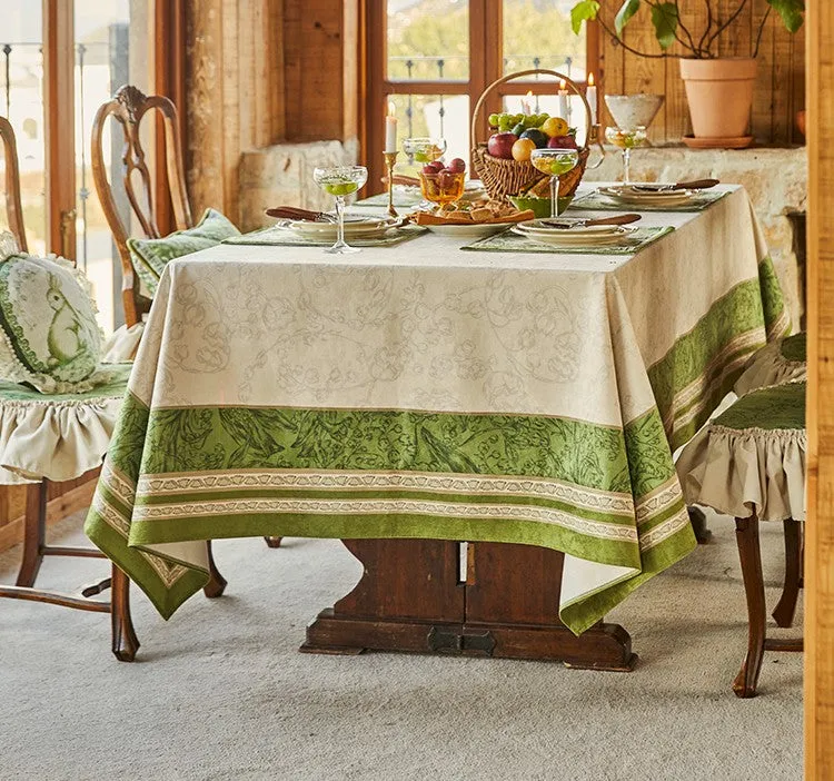 Farmhouse Table Cloth, Lilies of the Valley, Flower Pattern Tablecloth, Rectangle Tablecloth for Dining Room Table, Square Tablecloth, Wedding Tablecloth, Waterproof Tablecloth
