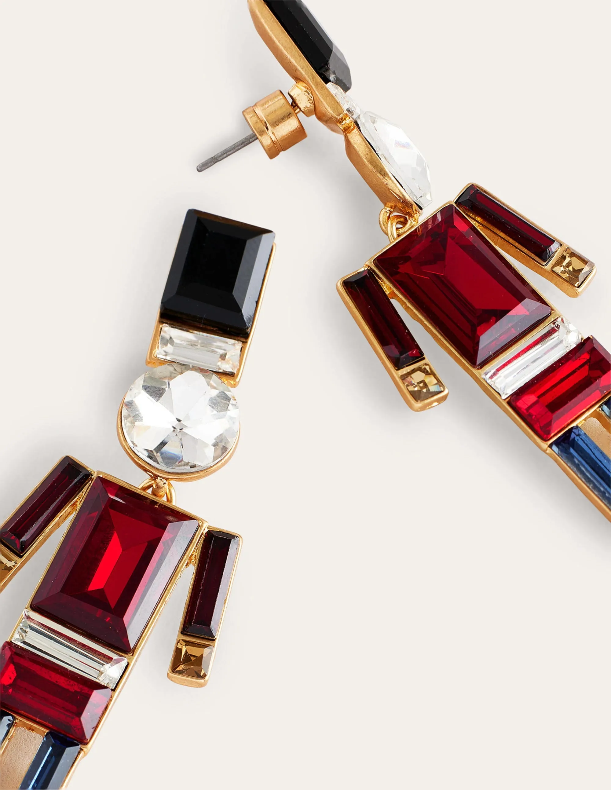 Festive Jewelled Earrings-Nutcracker
