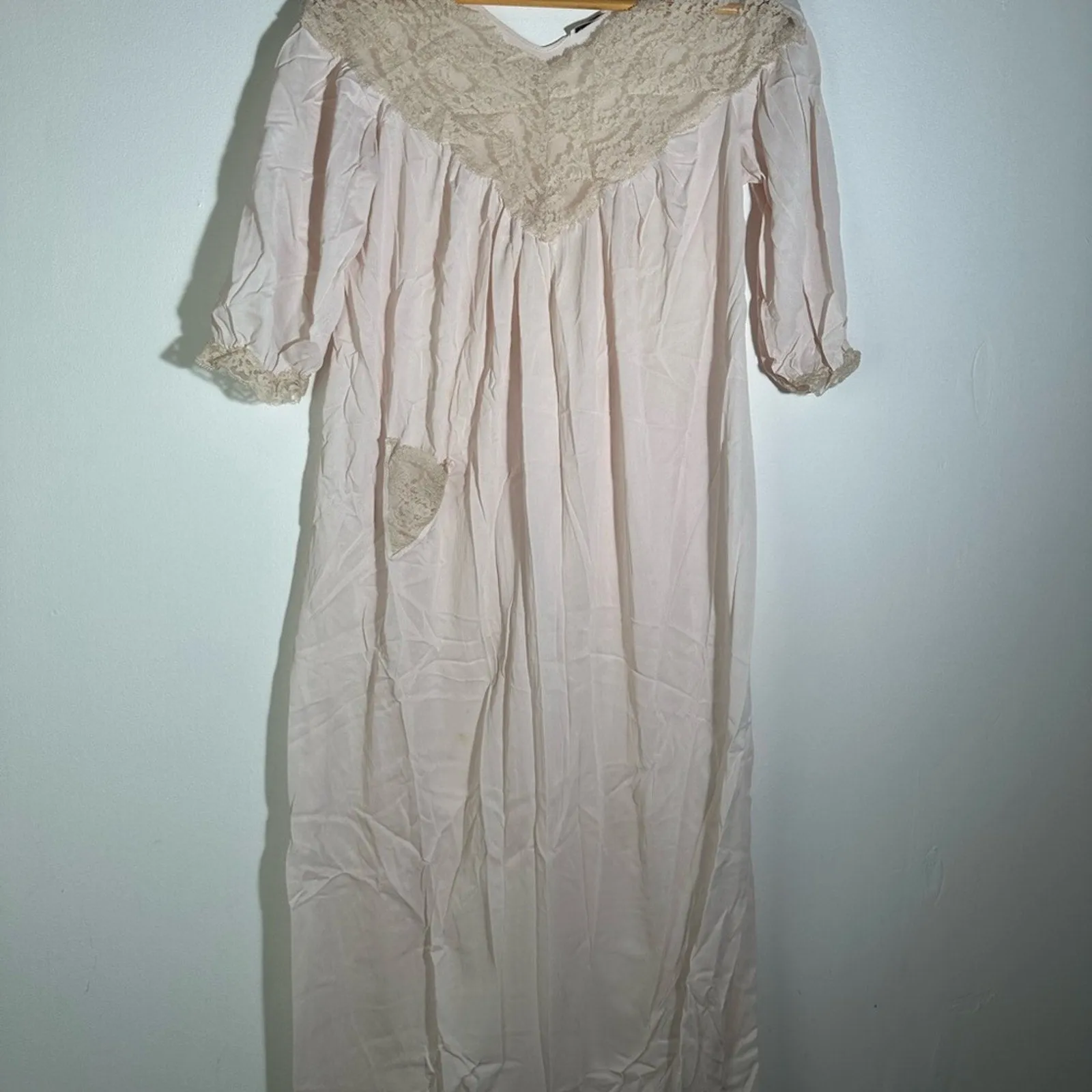 Frankie Simon Cream Lace Nightgown