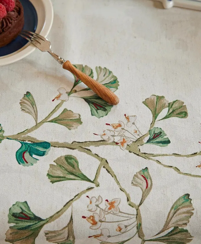Ginkgo Leaves Table Covers, Square Tablecloth for Kitchen, Extra Large Modern Rectangular Tablecloth for Dining Room Table, Large Tablecloth for Round Table