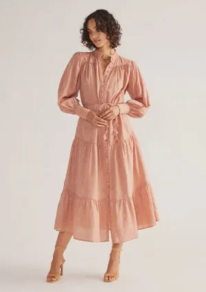 Ines Midi Dress - Dusty Pink