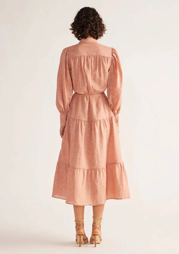 Ines Midi Dress - Dusty Pink