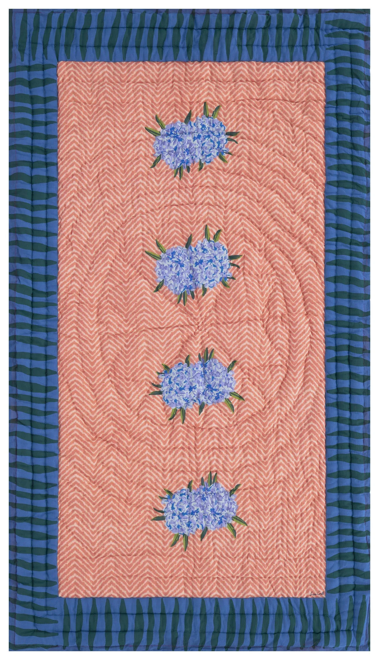 Junior Quilt in Oleander Lilac Peach