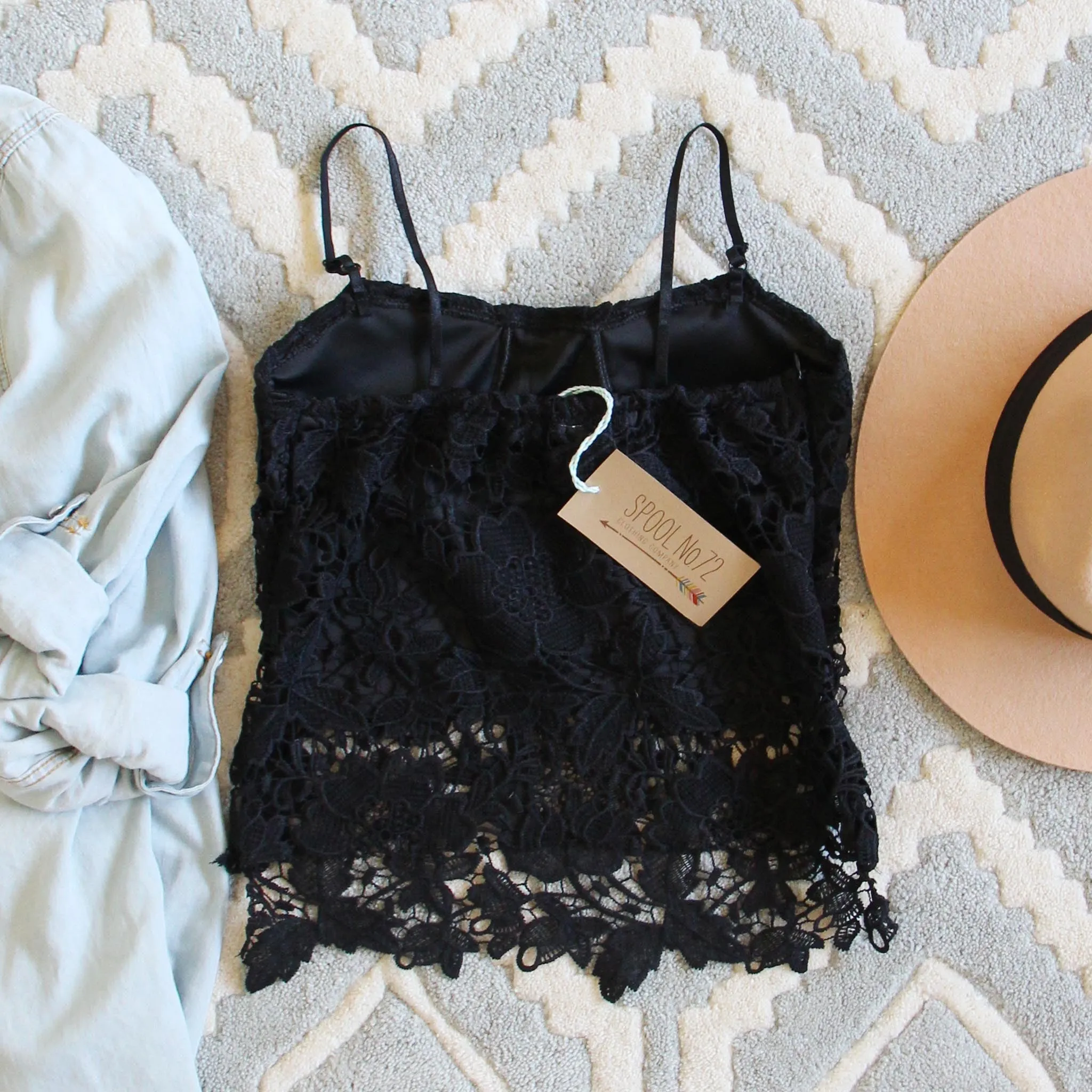 La Lune Lace Top in Black